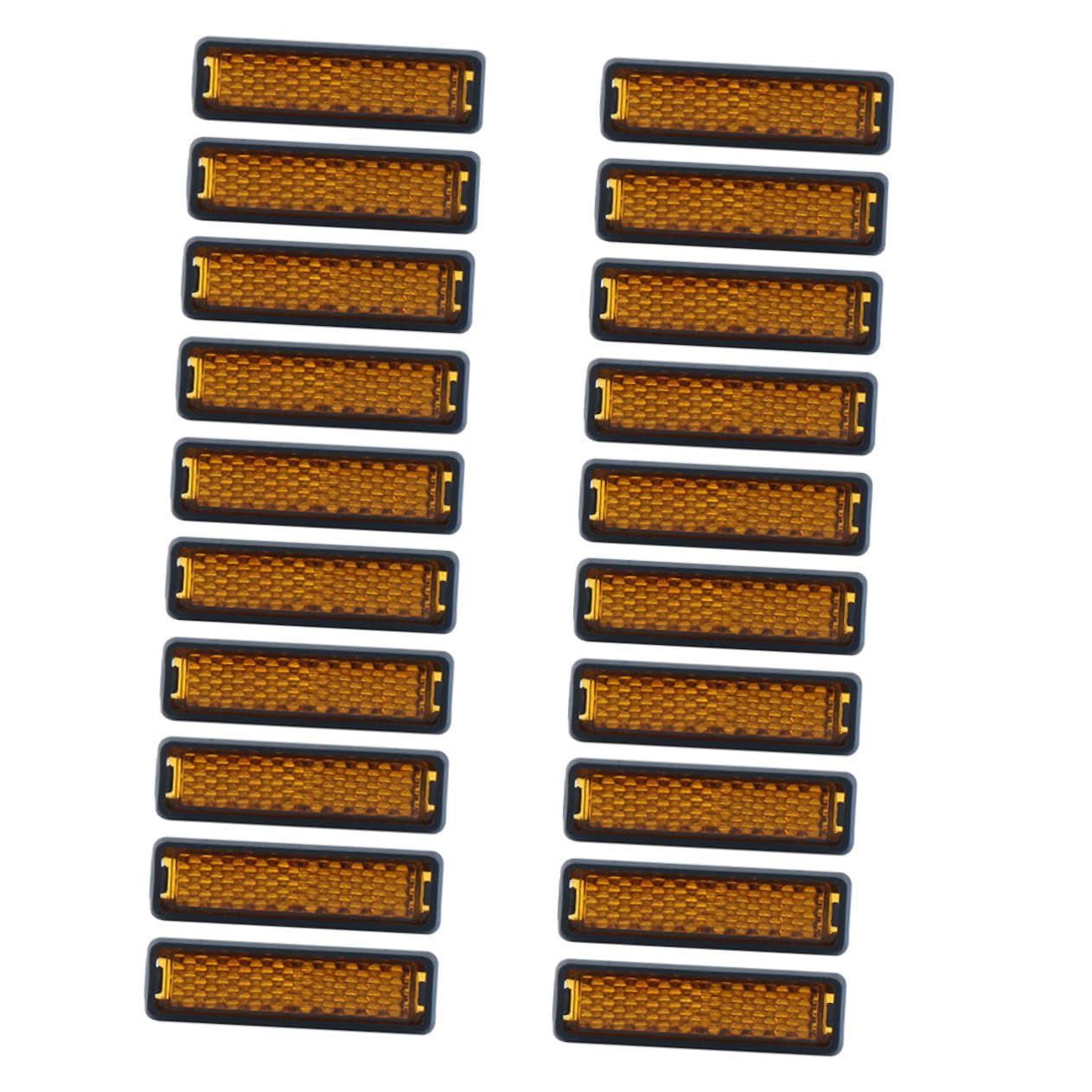 BRIGHTFUFU 20Pcs High Visibility Bike Warning Reflectors Foot Pedal Reflector Kit for Enhanced Safety Night Cycling Compatible with Pedals Reflective Bike Accessories