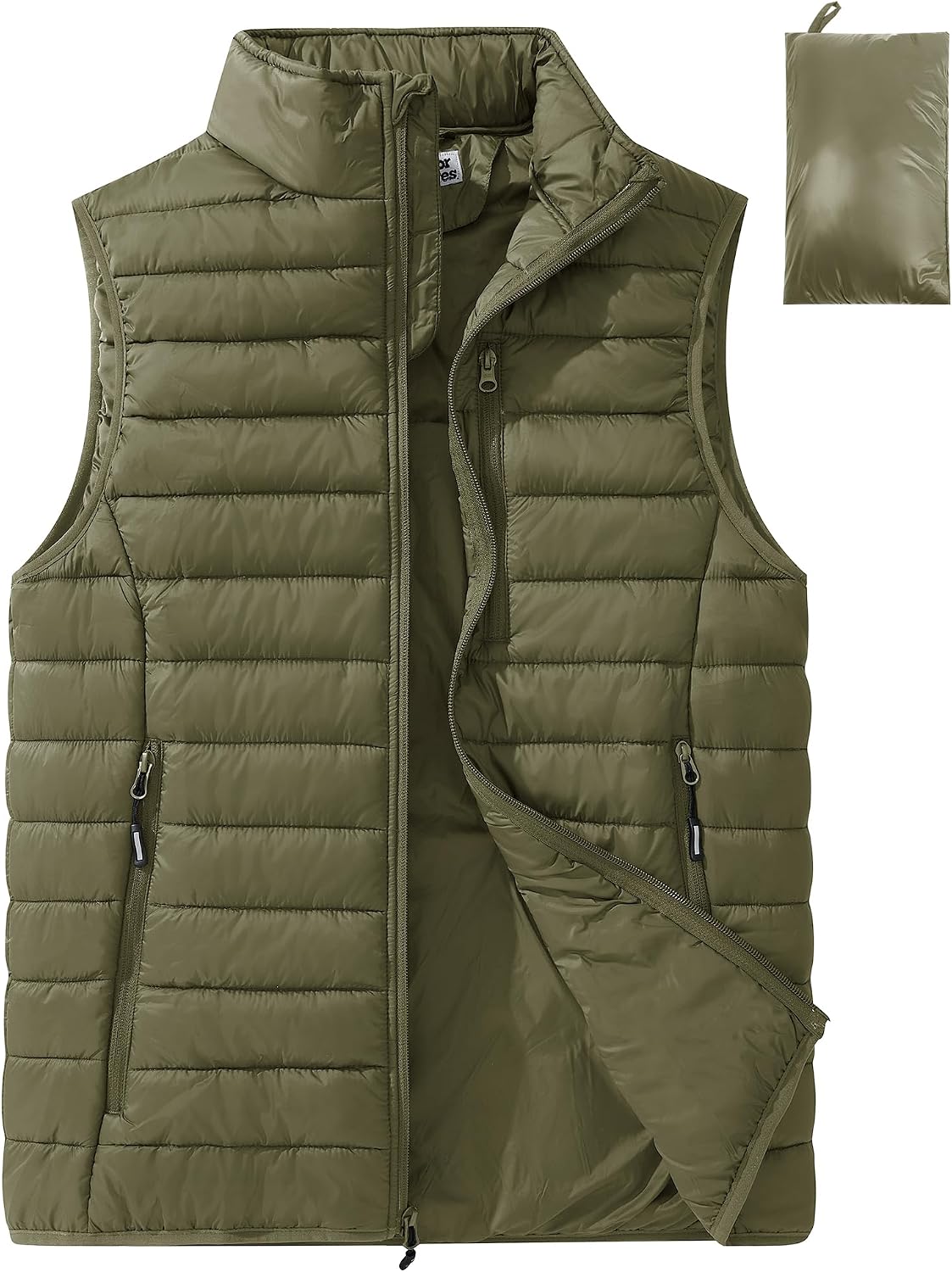 Outdoor Ventures Men's Winter Puffer Vest Outerwear Lightweight Insulated