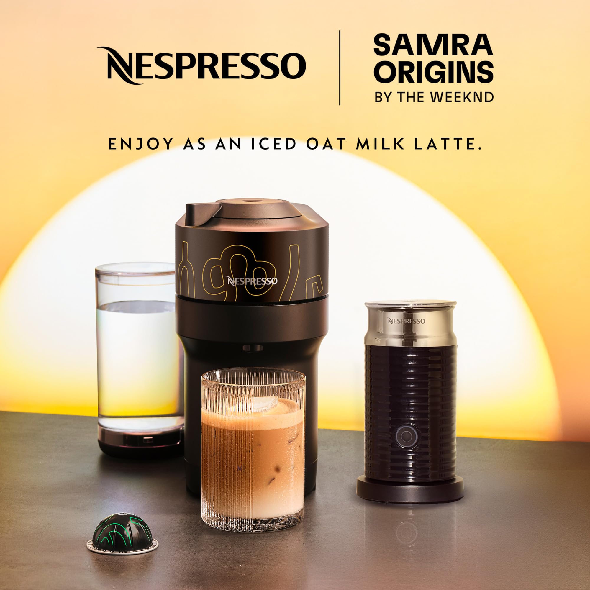 Nespresso Samra Origins Vertuo Pop+ Coffee Machine with Milk Frother view 2