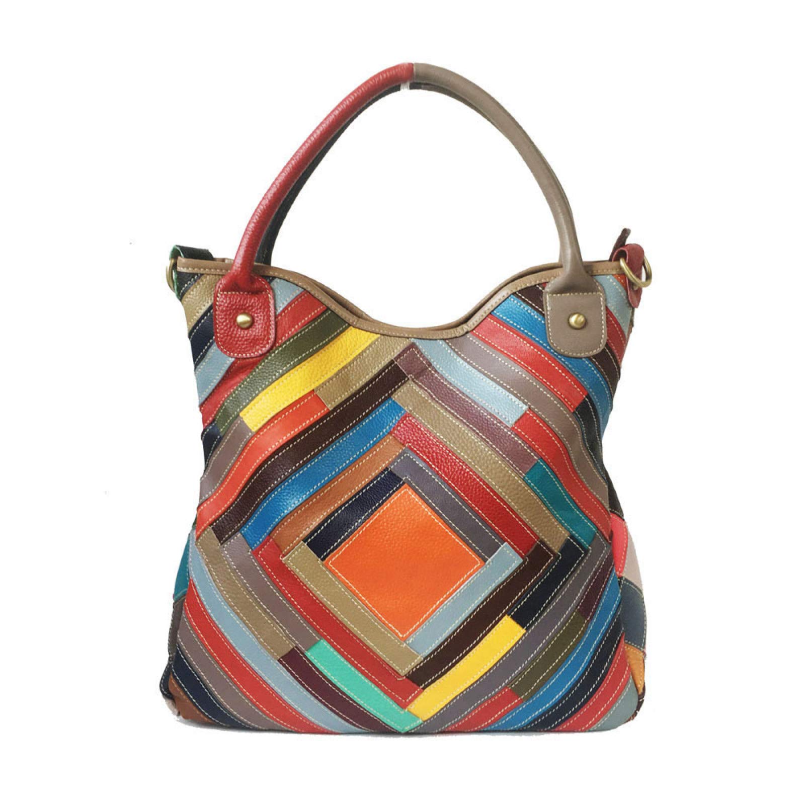 MLHK Unusual Handbags for Ladies Shoulder Bags Women Colourful Cross Body Bags for Women Large Tote Bag for School,Colorful-32 * 36cm