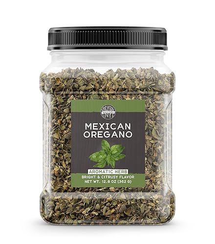 BIRCH & MEADOW Orégano mexicano, 12.8 oz, sabor cítrico brillante, topo y carnitas, seco