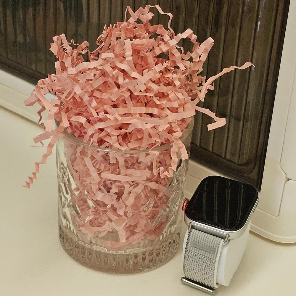 GoooodGift - 3 oz - Pink - Crinkle Cut Paper Shred Filler for Gift Wrapping, Gift Box Stuffing Birthdays, Basket Filling Mother's Day Christmas thumbnail