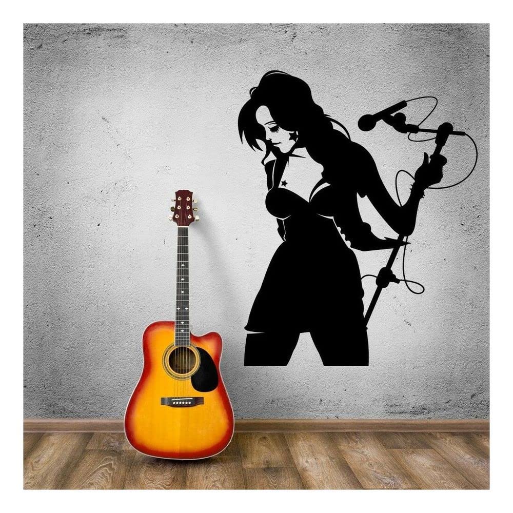 GADGETS WRAP Female Singer pop Wall Decoration Decal Sticker
