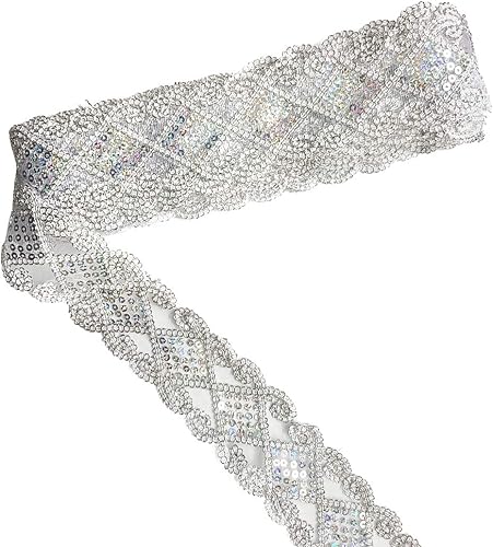 Miniatura 5 de levylisa 10 yardas de encaje con lentejuelas y ribete de malla de encaje, apliques de cinta de encaje, suministros de costura para manualidades