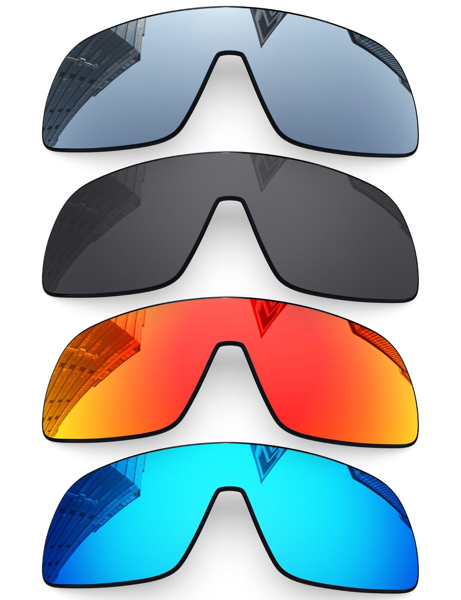 Lentes de repuesto polarizadas de 1,6 mm para gafas de sol Oakley Sutro OO9406, protección UV, lente de espejo oscuro, piezas de reparación y kit