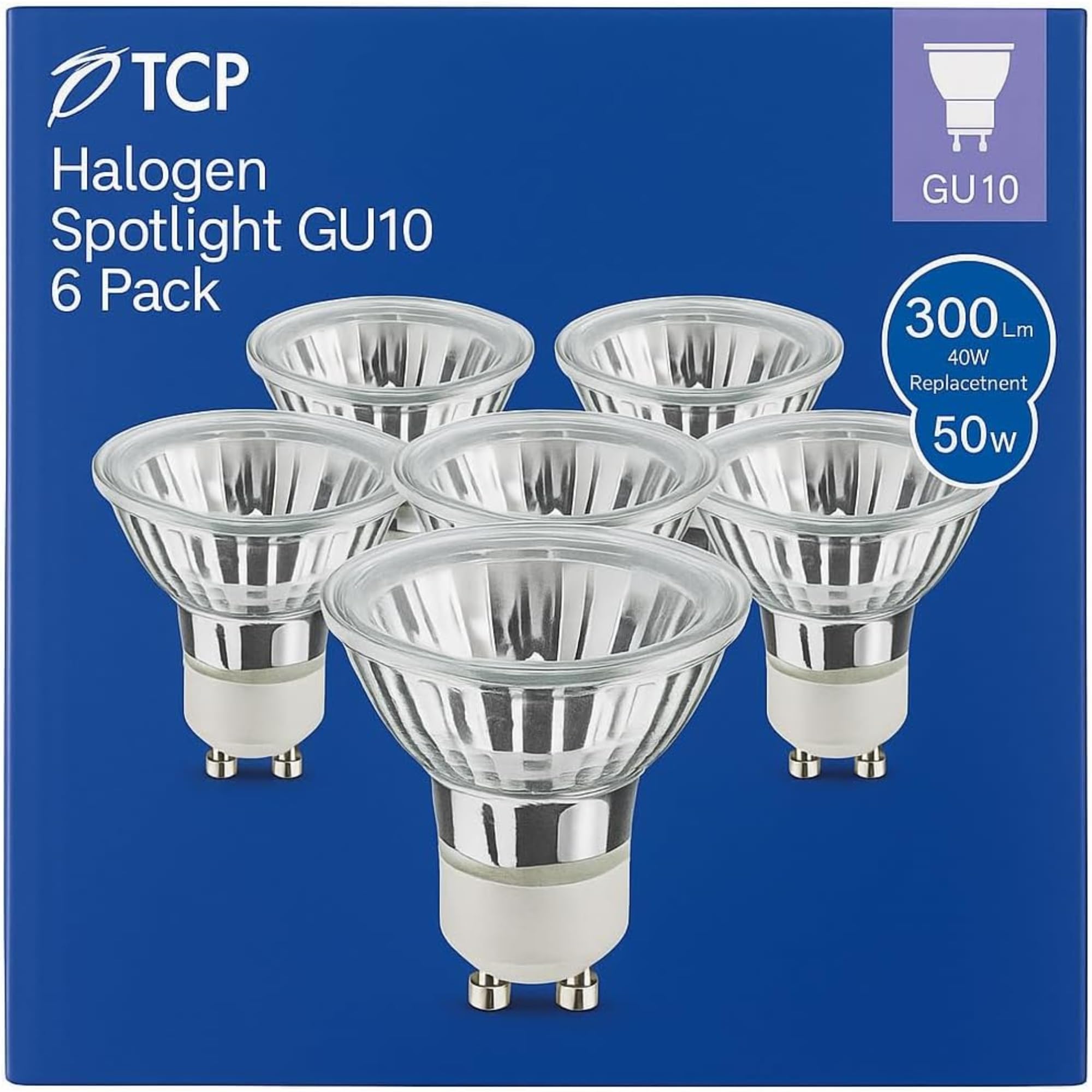 DUAS GU10 Halogen Spot Light Bulbs 50W Dimmable Warm White 2800K 300Lm 30° Beam – Energy Class C – Pack of 6 or 12 – Perfect for Kitchen, Living Room & Ceiling Downlights (Pack of: 12 Pack)