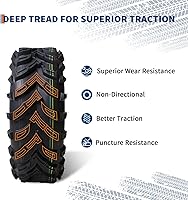 Vista 3 de Neumáticos para ATV/UTV de 25 x 8-12 en juego de 2, 25 x 8 x 12, para lodo, arena y todo terreno, neumático sin cámara de 6PR