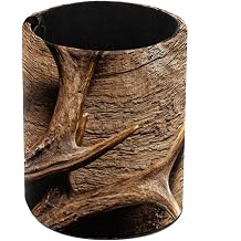 Pen Holder Round Pencil Holder for Desk, Deer Antlers Pen Pot Pen Cup Makeup Brushes Holder Stand Display Desk Stationery Organiser for Home Office School