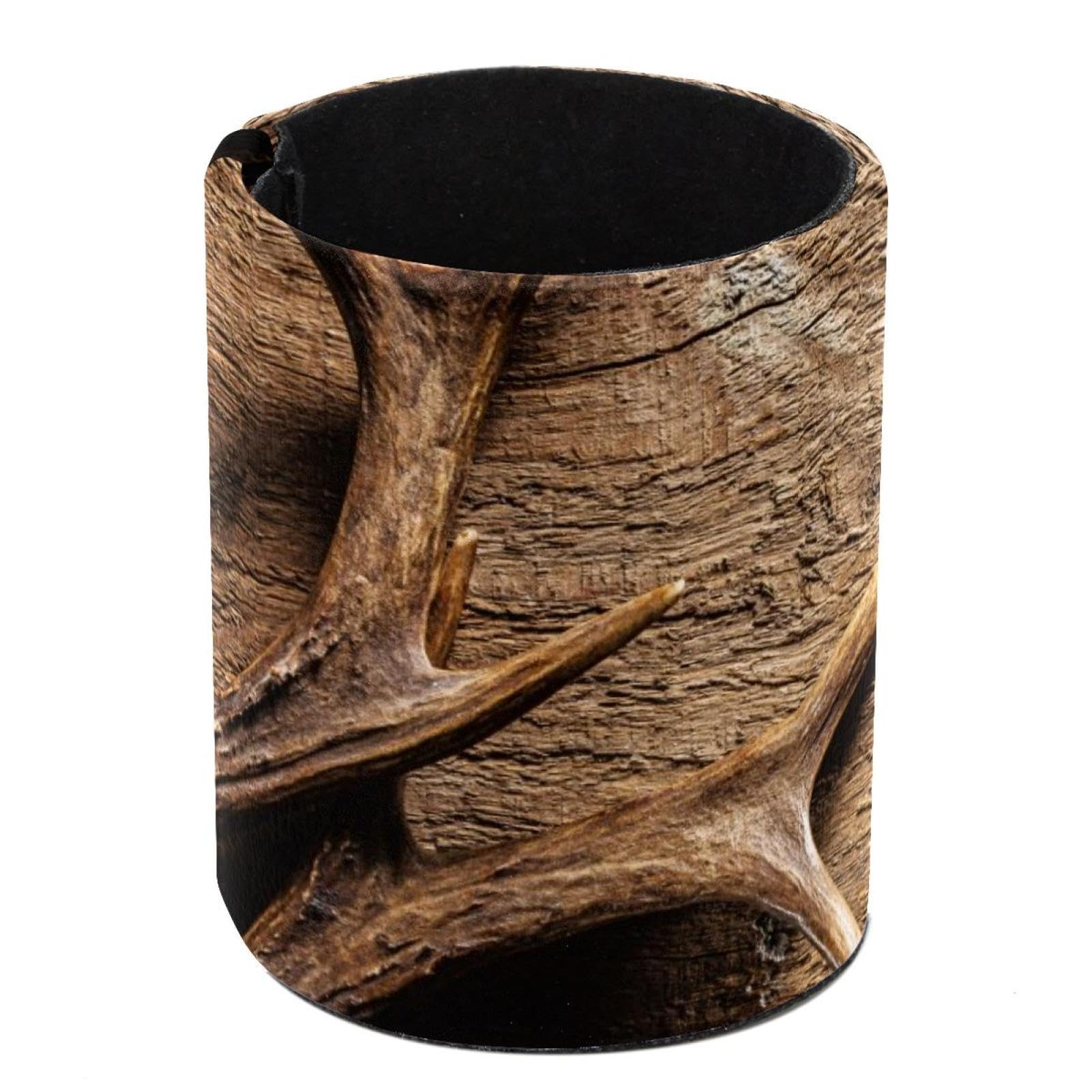 Eslifey Pen Holder Round Pencil Holder for Desk, Deer Antlers Pen Pot Pen Cup Makeup Brushes Holder Stand Display Desk Stationery Organiser for Home Office School
