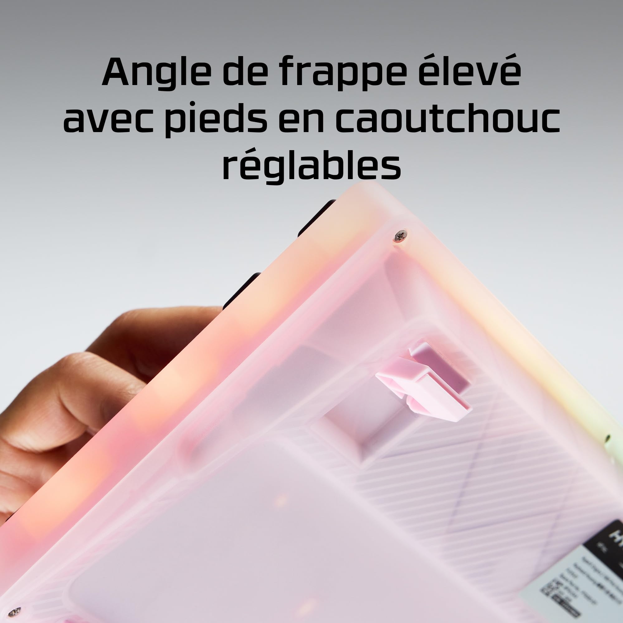 HyperX Origins 2 1800, Clavier Gaming mécanique AZERTY FR, switches mécaniques échangeables, Format Compact 1800, Boîtier Personnalisable, Polling Rate 8000 Hz, PC/PS5/Xbox, Noir