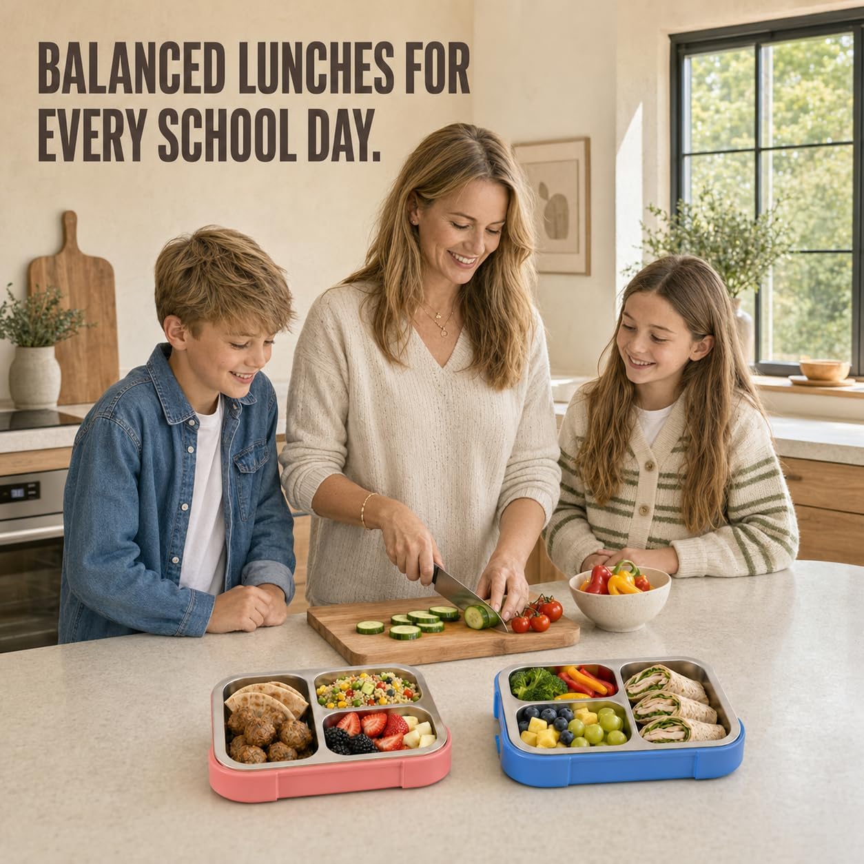 Bugucat Stainless Steel Bento Lunch Box