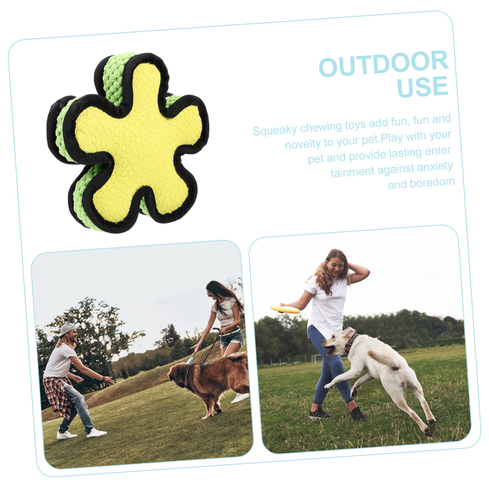 SUPVOX 3piezas Juguete De Molar para Perros Pelota De Sonido Interactiva para Cachorros para Jugar Casa y Mantener La Salud