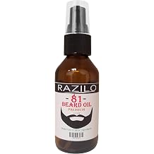 Premium Beard Oil for Hair Growth Smooth Facial Hair. Unscented Fragrance Conditioner Oil Made from Jojoba, Aloe Vera and Vitamin E Oils; 2oz Pump