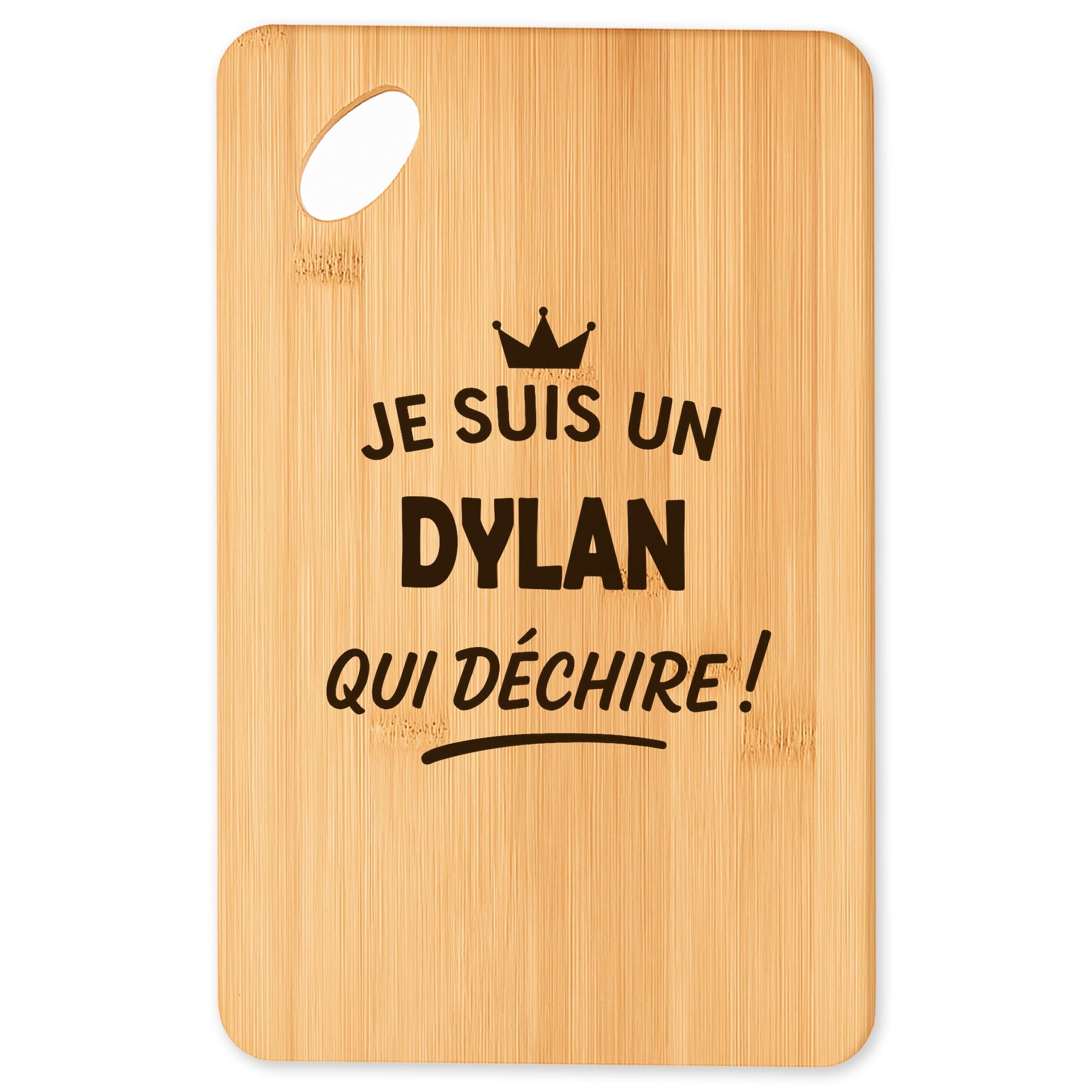 Cadeau original cuisine : planche en bambou Dylan pour amateur de barbecue