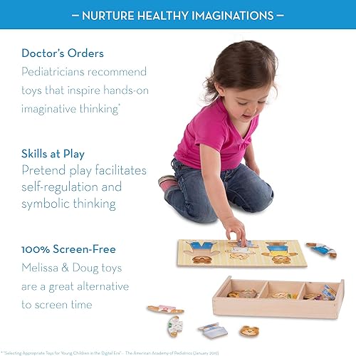 Miniatura 3 de melissa  doug rompecabezas de combinar ropa de madera familia de osos Versión estándar Multicolor