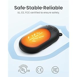 Hand Warmers Rechargeable 4 Pack, 6000mAh Electric Hand Warmer Reusable, 20Hrs Long Heating, Portable Pocket Heater Handwarmer for Women Men, Outdoor Camping, Hunting Gear