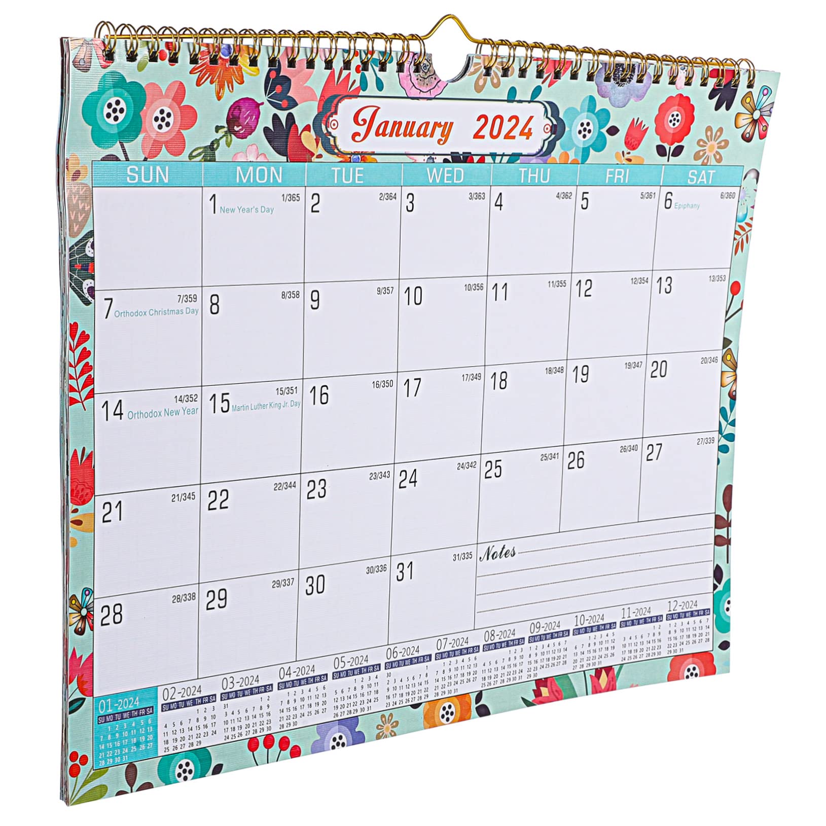 VILLCASE 5stücke Tearable Kalender Englischer Countdown Wandkalender Für Zuhause Und Büro Großer Hängender Monatskalender Mit Klaren Druckbildern Planung Und Organisation Von Terminen