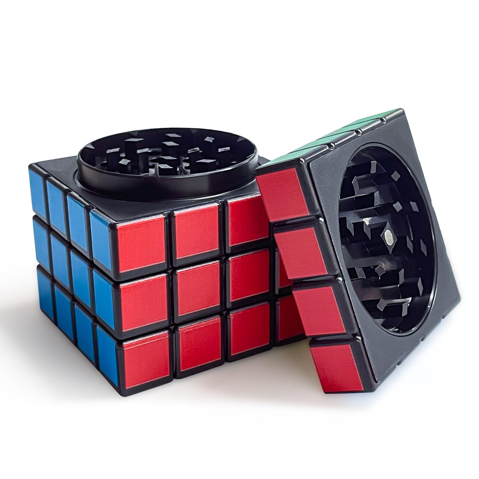 VICKYDGESquare Grinder - Large Spice Zinc Alloy Grinder for Kitchen