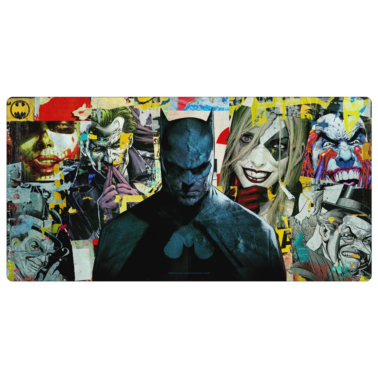 Head Case Designs sous Licence Officielle Batman DC Comics Joker Logos Et Bandes Dessinées 23.62 x 11.81 x 0.12 inches (600 x 300 mm) - L Tapis De Souris pour Jeux Bureau PC Clavier