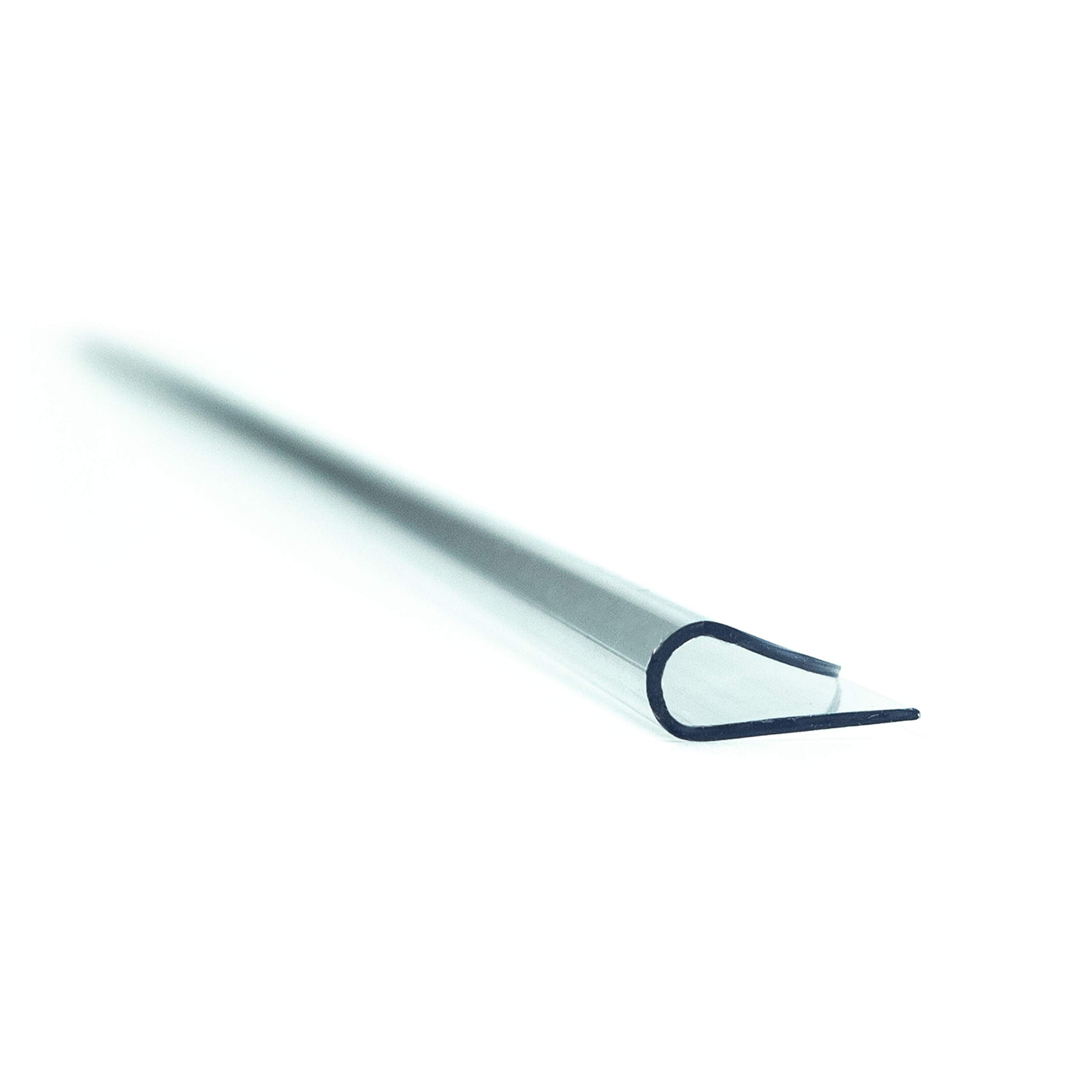 LEO's - 100 réglettes de serrage transparentes DIN A5 (210 mm) FH 34 mm pour environ 30 feuilles - Rail de serrage pour documents non perforés et collecteurs de feuilles