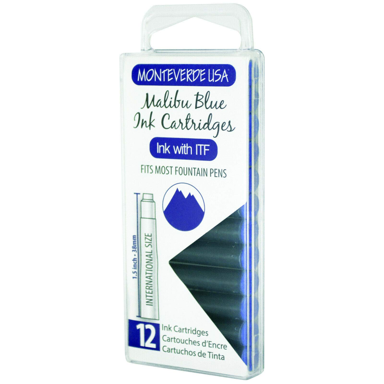 Monteverde G305MU 12 Standard-Tintenpatronen Malibu blau