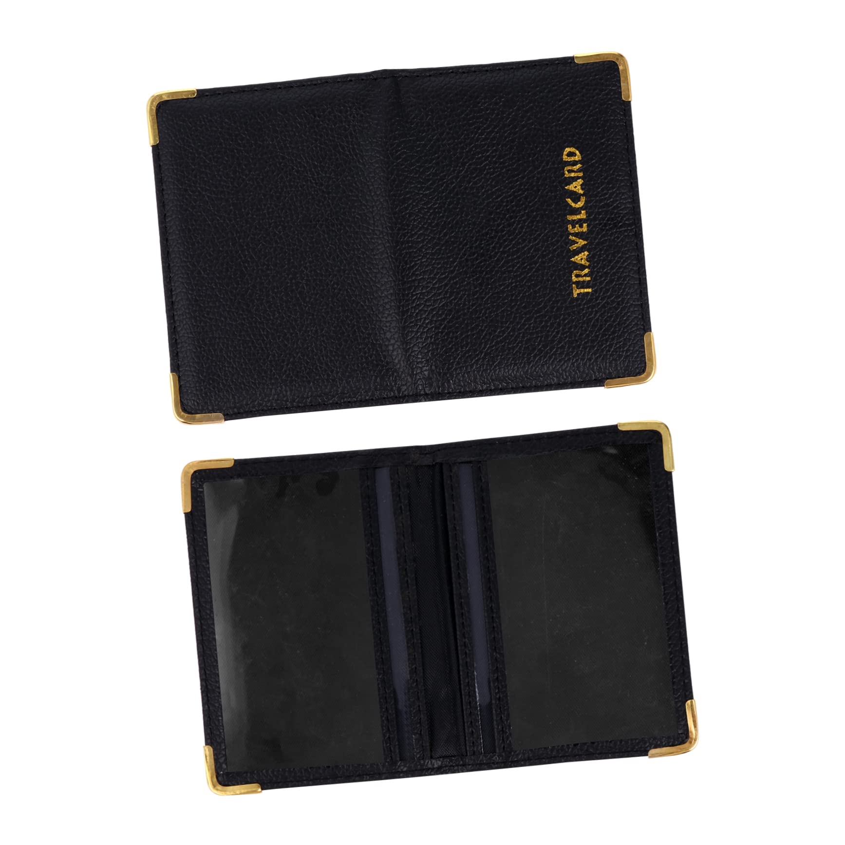 Veemoon 1pc Id Card Protection Cover Card Sleeve Pu Leather Bank Bag Credit Bag