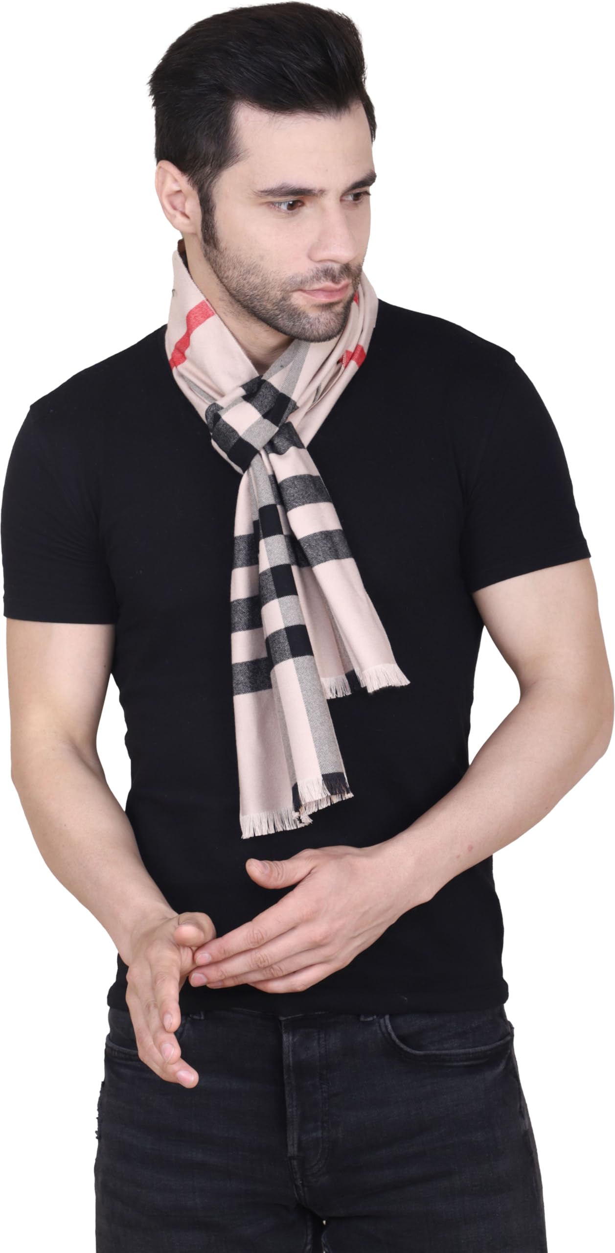 cazzano Men Muffler Maron Printed Casual For Better Looking Men Pack of 1-picture-30