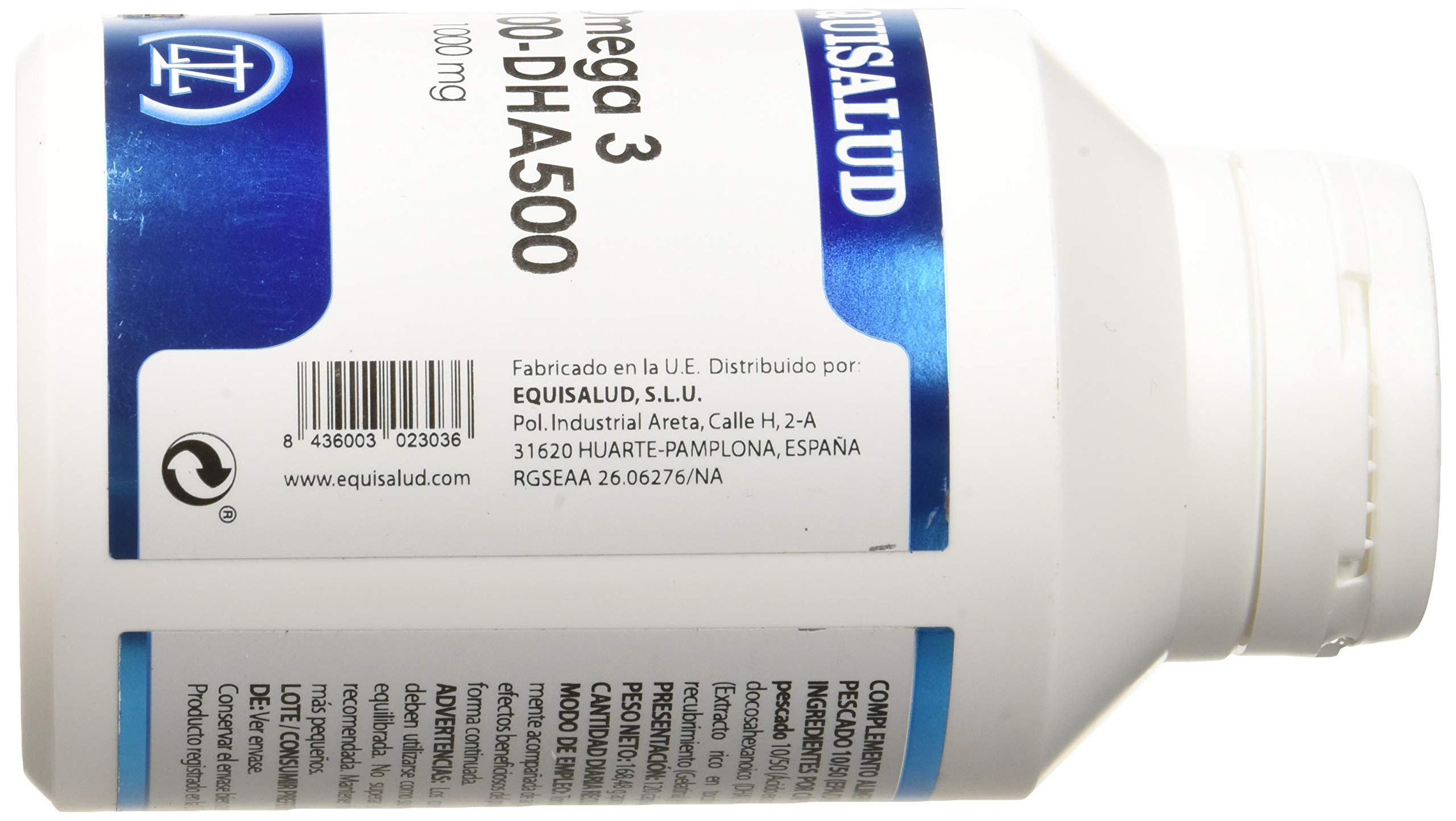 Omega 3 EPA100-DHA500 de Equisalud, 120 perlas