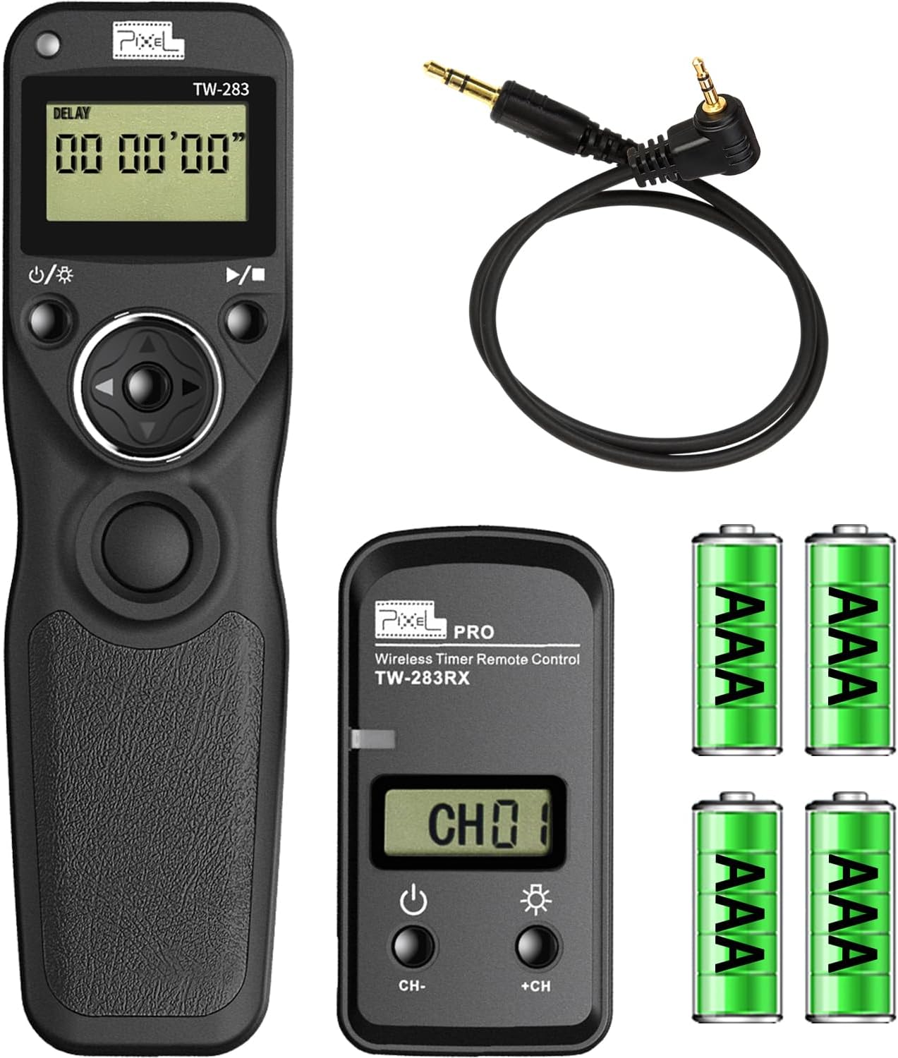 Pixel Wireless Shutter Remote Release Control TW283E3 for Canon Eos R6 RP XT XTi XS XSi T1i T2i T3 T3i T4i T5 T5i T6i T7i T8i 1300D 1100D 1000D 550D 500D 450D 400D 350D 300D 90D