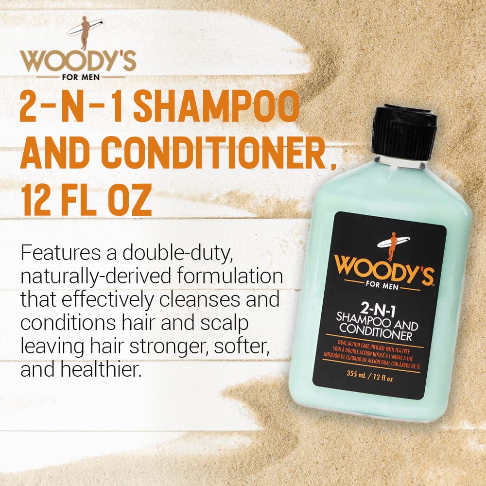 Woody's 2-in-1 Shampoo & Conditioner 355ml