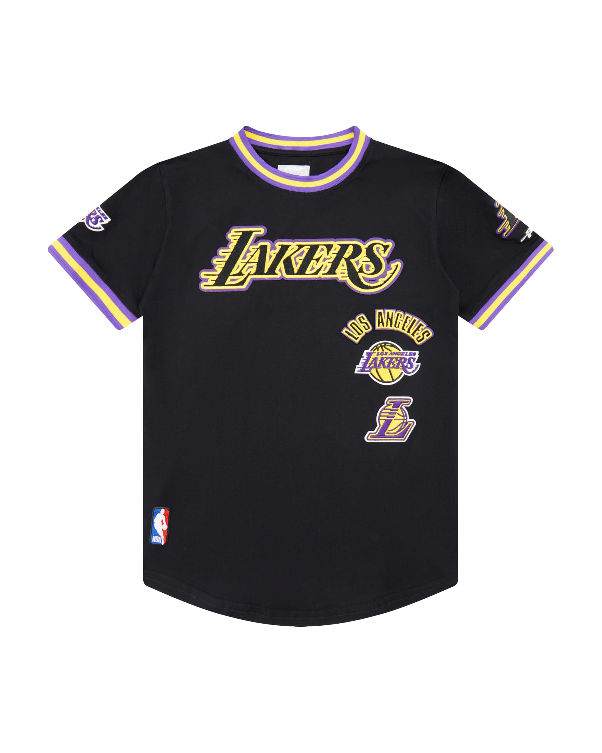 Pro Standard Big Boys NBA Los Angeles Lakers Retro Classics Taping Tee Black/Purple S