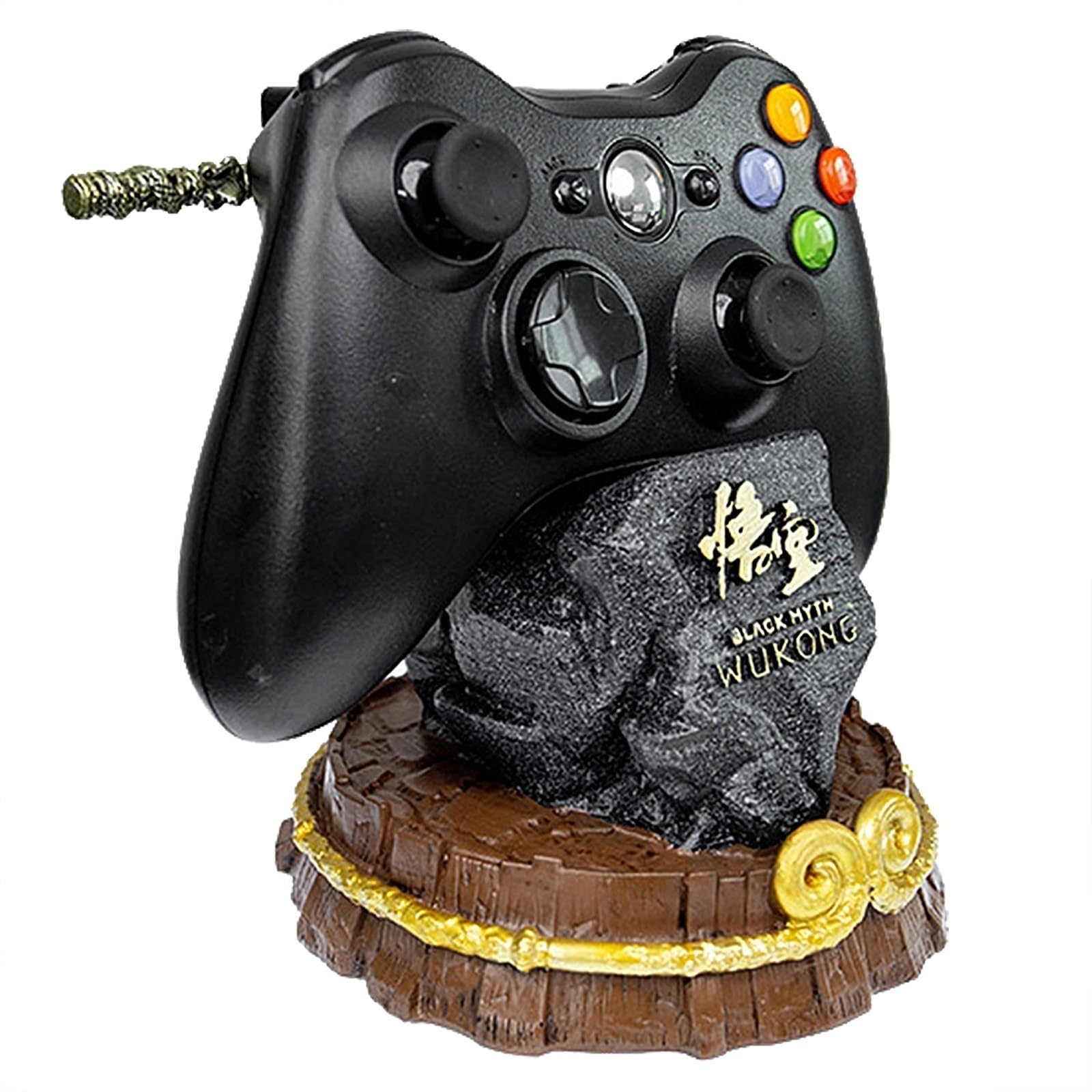 PFHKTO Black Myth: Wukong uchwyt do kontrolera gier PS5/XSX/XB0X/NS/Switch Pro, Golden Hoop Tightening Curse, ornament z żywicy, modele gier ręcznych, ornamenty na biurko, akcesoria samochodowe (A)