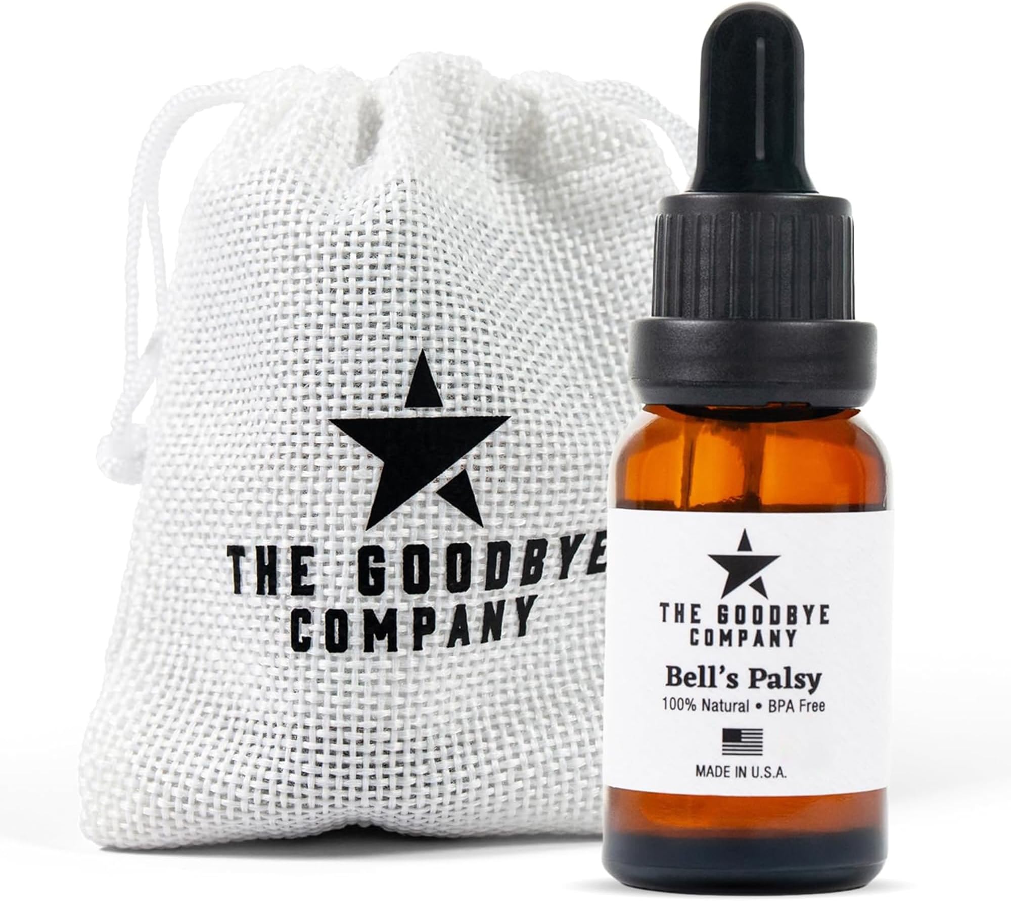 The Goodbye Company Bell’s Palsy Treatment – Deep Penetrating Formula for Facial Nerve & Lymphatic Stimulation – Targets Symptoms Naturally – Made in USA (15mL)