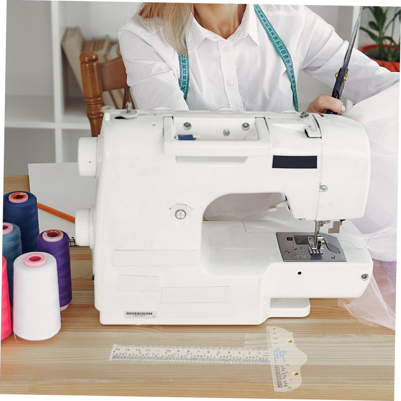 VILLCASE 5piezas Regla t Transparente Para Medición Precisa Herramienta De Carpintería y Manualidades Escala Centímetros Para Dibujo y Proyectos De Diseño