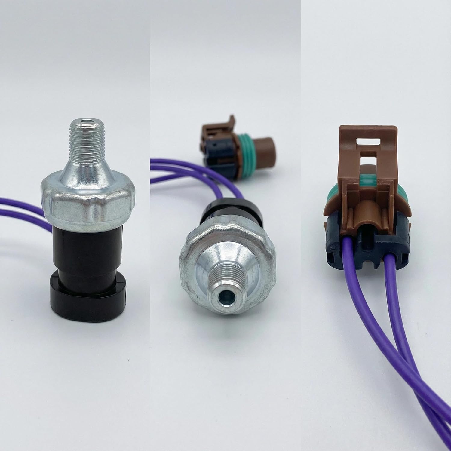 864252A01 Oil Pressure Sensor Kit for Mercruiser 87-864252A01, 8M0210755, 805024 - Fits 3.0L 4.3L 5.0L 5.7L 7.4L V6 V8 Engines with Electric Fuel Pump - Includes Sensor, Connector & Pigtail