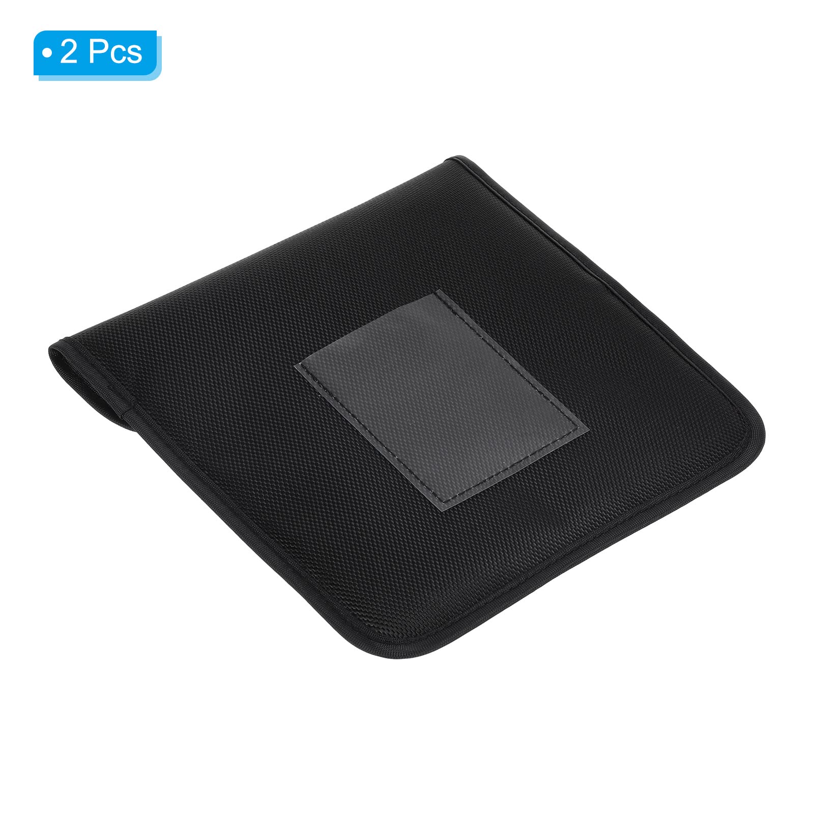 PATIKIL 205x195mm Cámara Filtro Estuche, 2 Paquete 1 Bolsillo Filtro Estuche Bolsa Agua Resistente Polvo Prueba Filtro Transporte Bolsa para Fotografía Filtro Almacenamiento, Negro