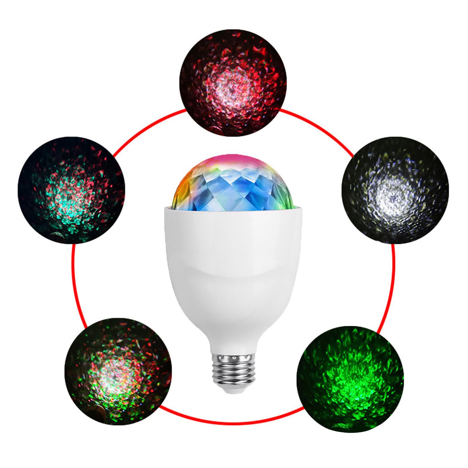 Ampoule LED RVB stroboscopique avec télécommande pour fête, mariage, bar, disco avec mode activé par le son