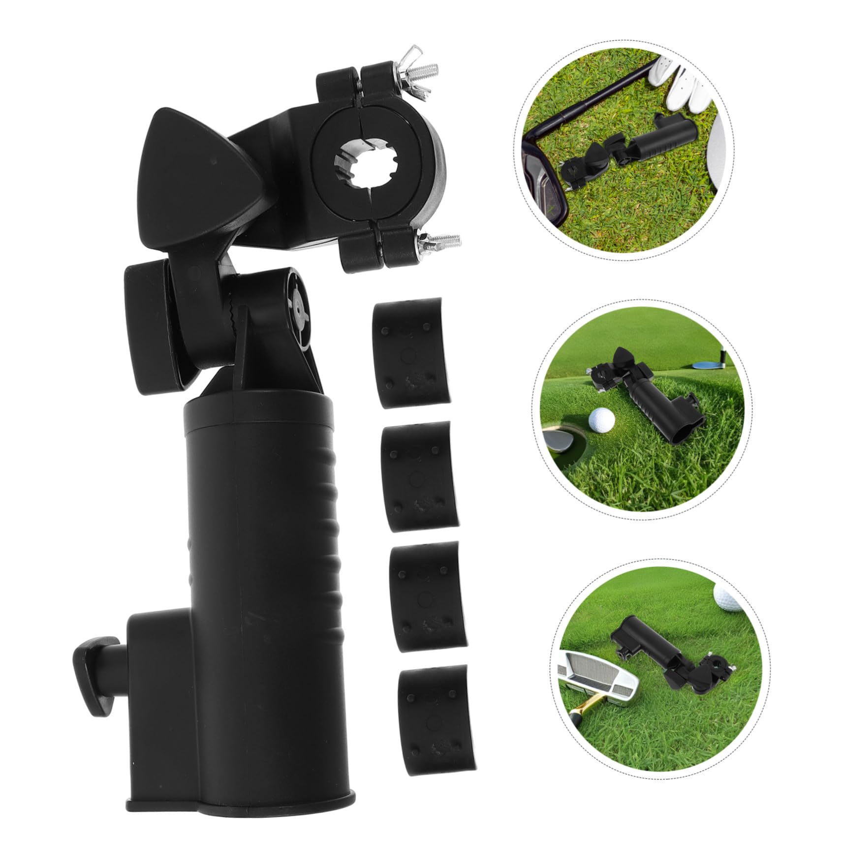 YARNOW Soporte para Paraguas de Golf Negro de Plástico, 2 Piezas