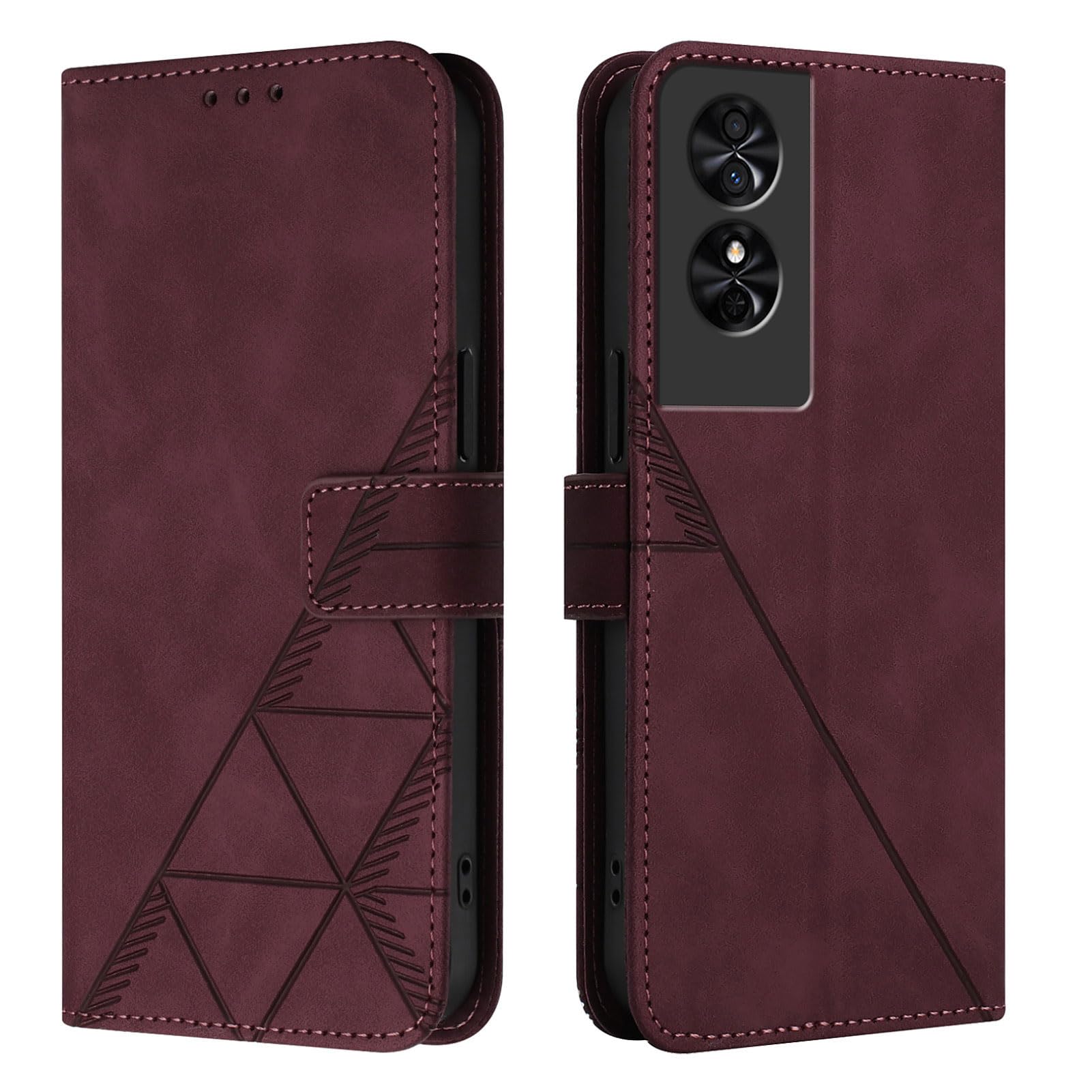 LEMAXELERS Case for TCL 50 XE 5G, PU Leather Wallet Case with [Card Holders][Kickstand][Wrist Strap] Shockproof Protection Flip Case for TCL 50 XE 5G,