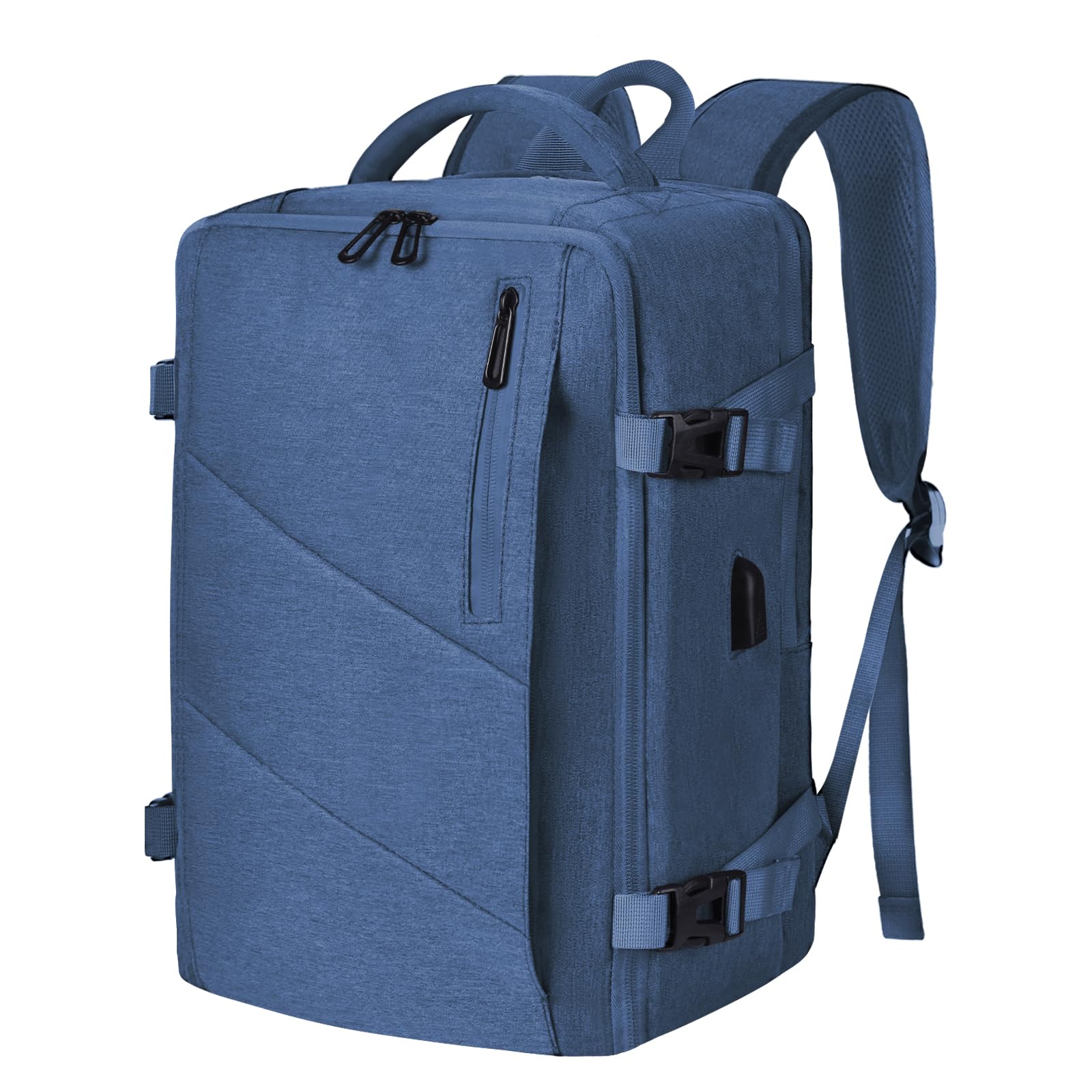 Leyrica Zaino da Viaggio per Ryanair/Wizzair 40x20x25 Bagaglio a Mano Unisex Borse da Cabina Zaino per Laptop 15 pollici Daypack Casual Zaino Lavoro Impermeabile (Blu)