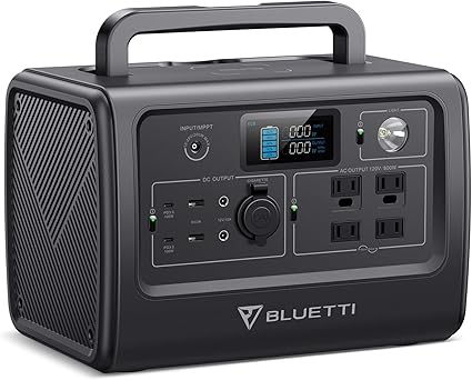 BLUETTI EB70S Portable Power Station 716Wh LiFePO4, 4 AC Outlets, 100W Type-C