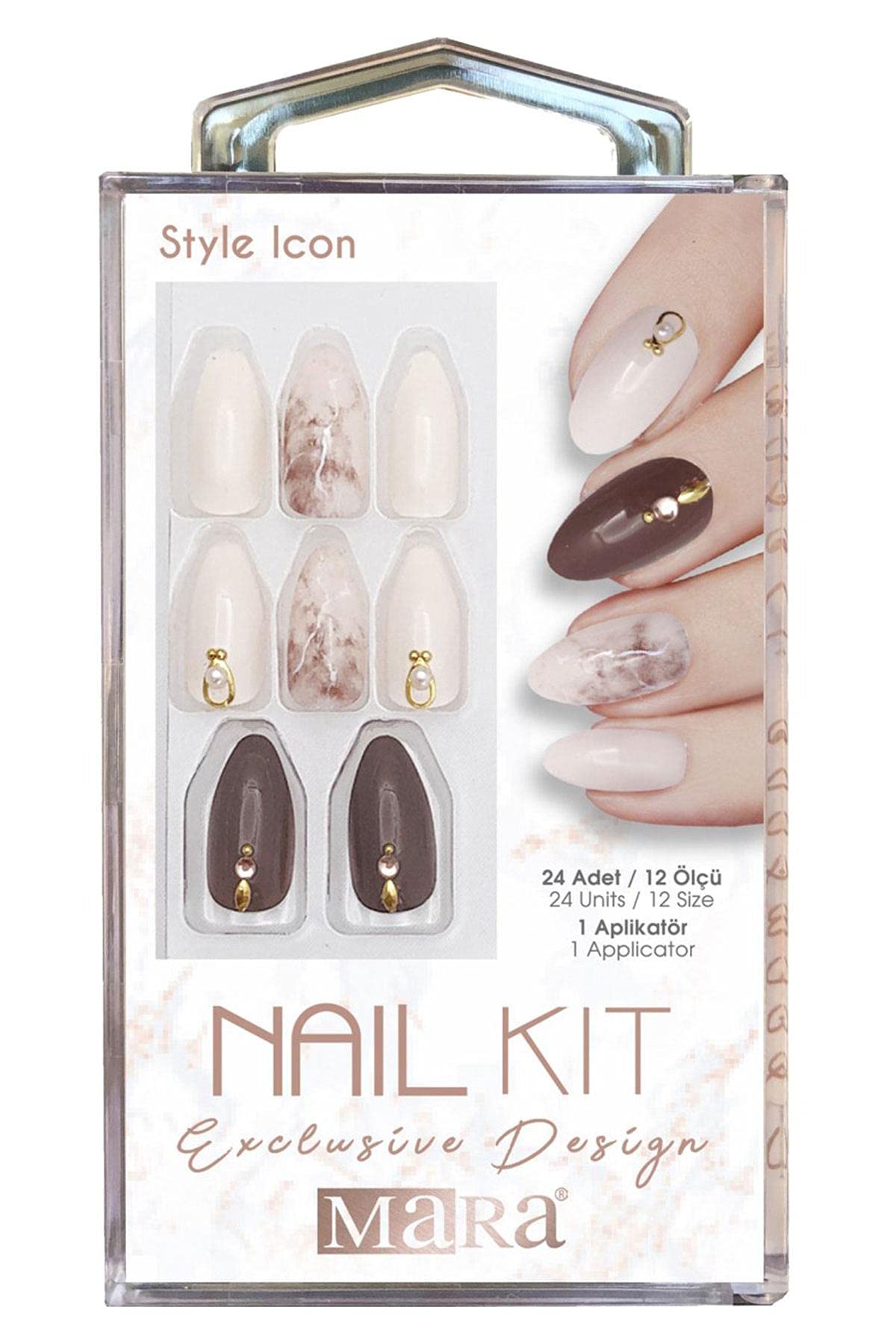 Mara Kozmetik Nail Kit Style Icon Takma Tırnak 1 Paket (1 x 250 g)
