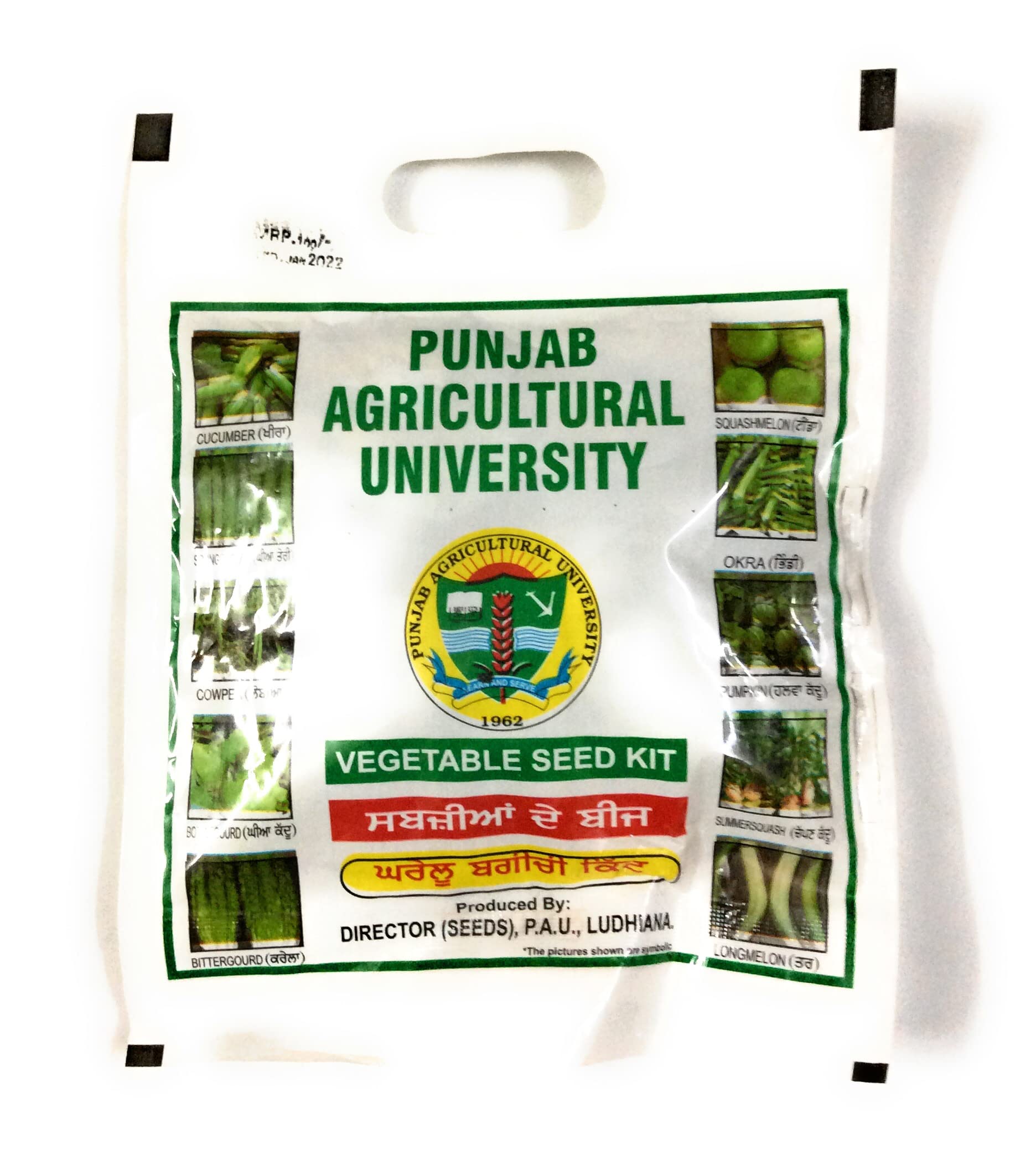 PAU Vegetable Seed Kit - 10 Vegetable Seeds Combo for Home Gardening in Summers (10 Types x 15 Gm.)