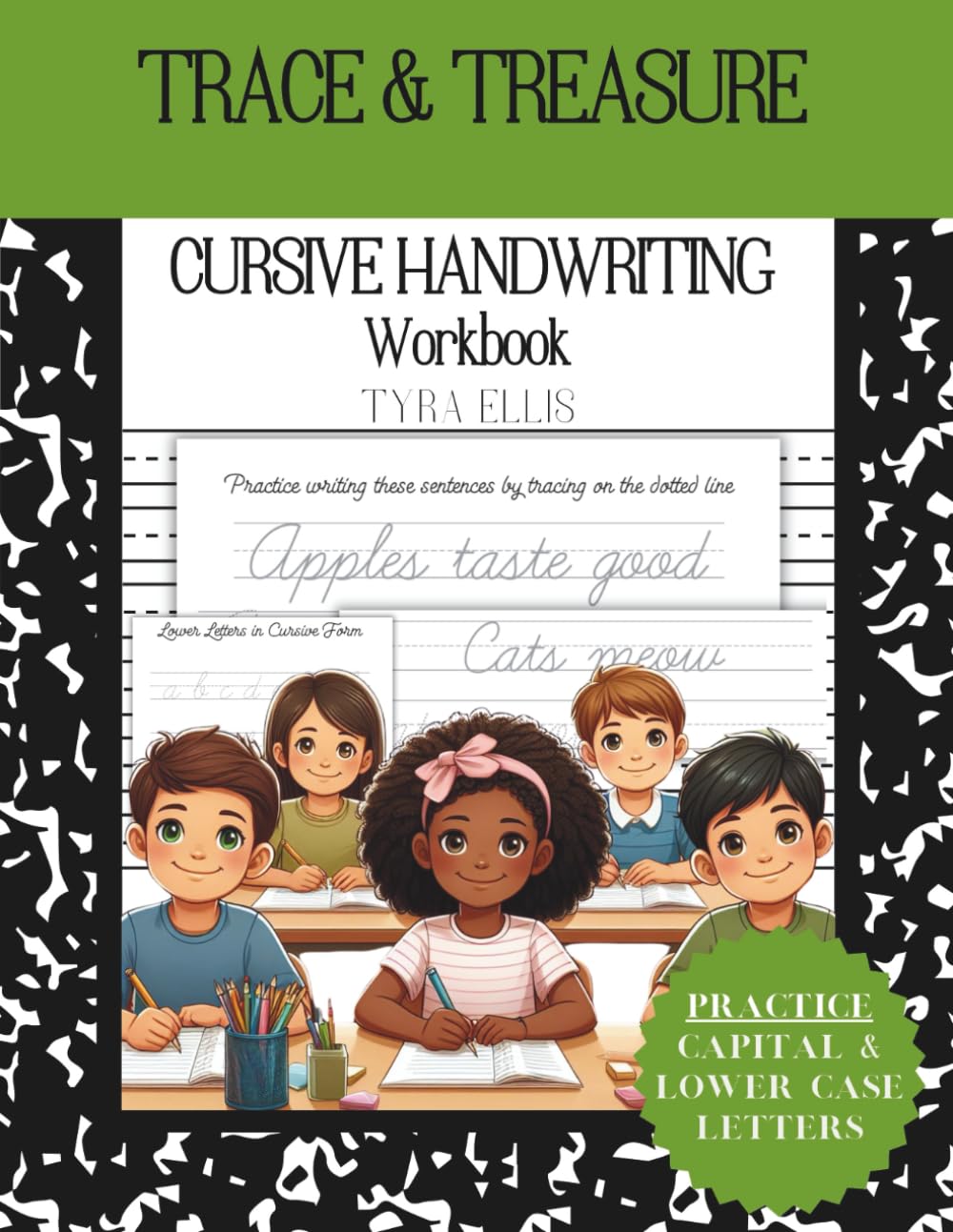 Trace & Treasure Cursive Handwriting Workbook