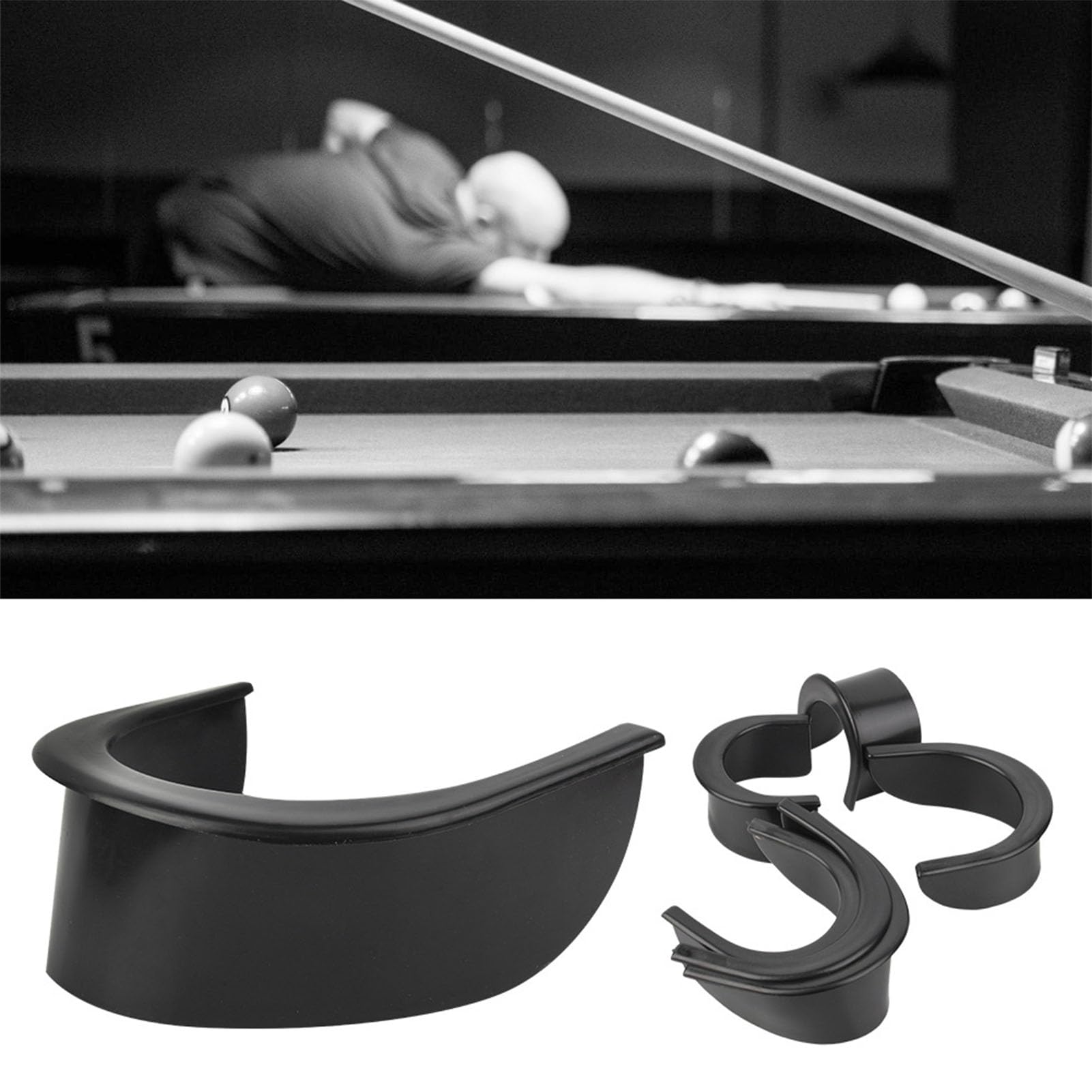 Tissting Lot 6 Poches pour Table de Billard, Caoutchouc pour Table Billard | Poches Plastique 4 Cornets et 2 Latérau pour Table de Billard, Ensemble d'accessoires Billard pour Table de Bar