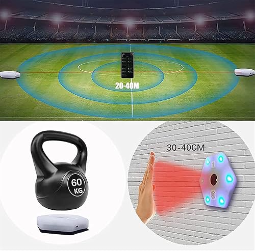 Miniatura 6 de Speed Agility Training Reaction Lights Portable Agile Fitness Light Lights to Improve Speed Agility Thinking Concentration Exercise 6Lights (8lights)