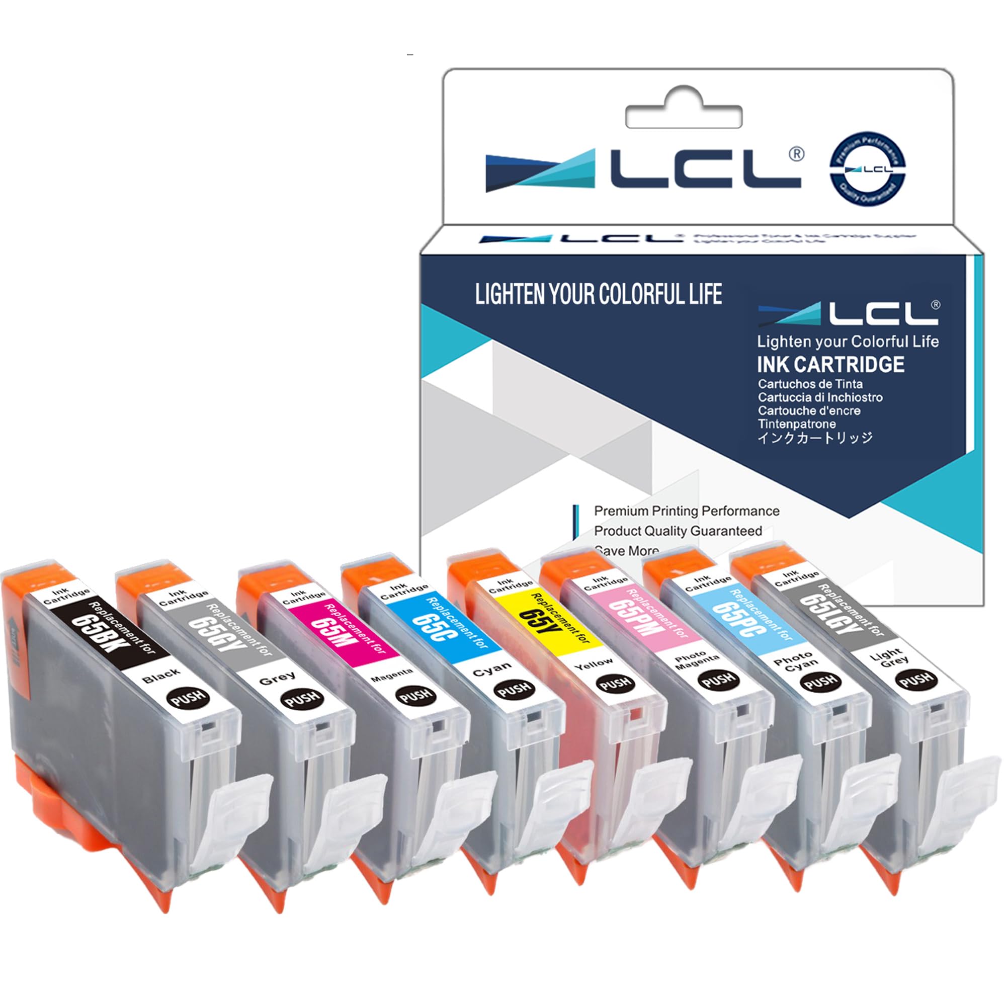 CLI-65 CLI65 cartouche encre compatible PIXMA PRO-200 remplacement LCL 8 couleurs pack