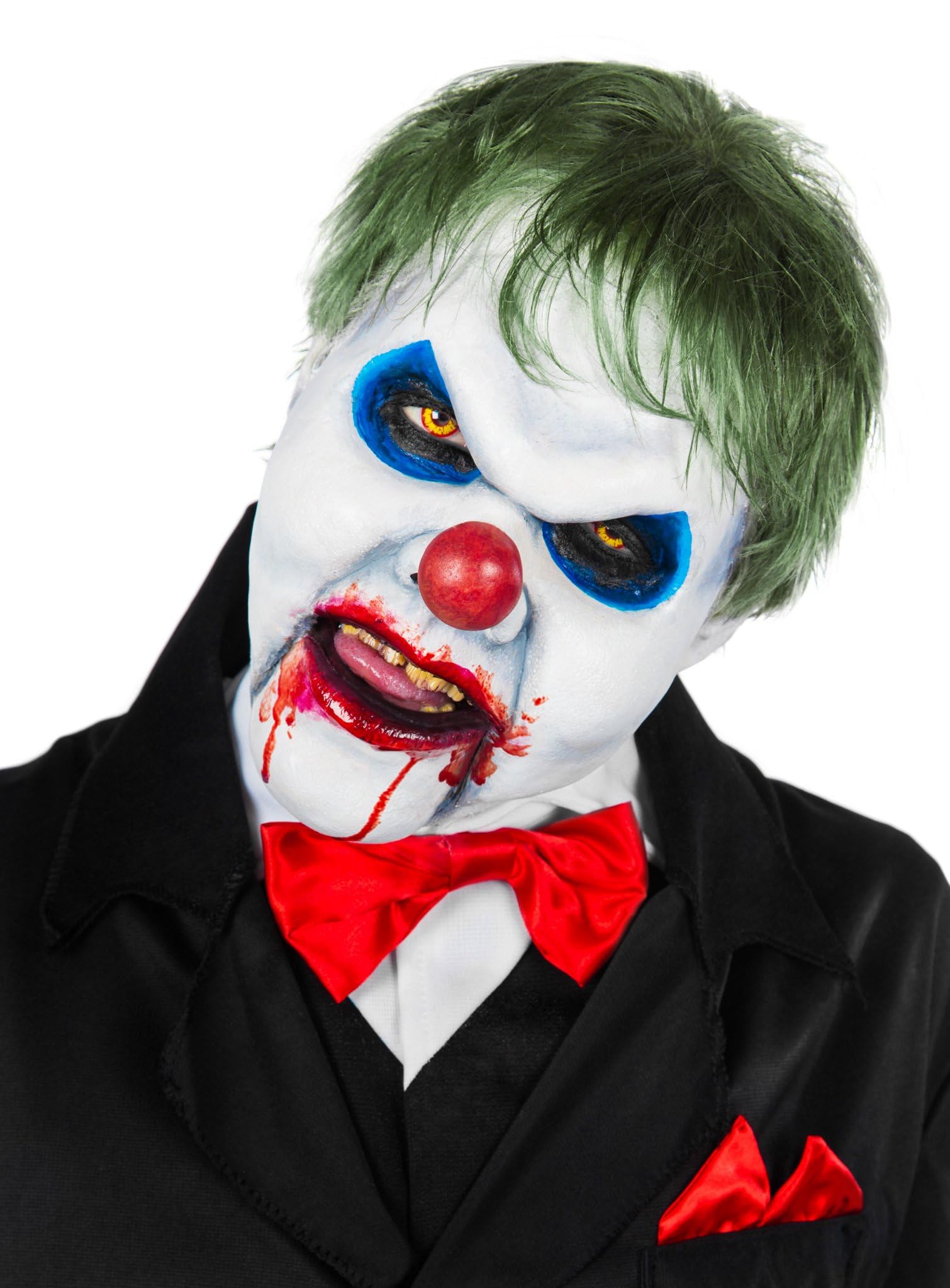 Horror Clown Halloween Applicazione in lattice, beige