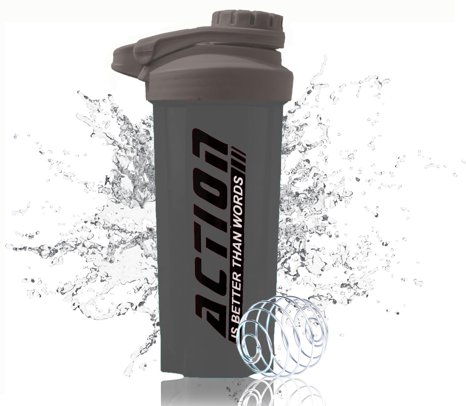 TRUE INDIAN Plastic BPA-free Material Leakproof Gym Shaker Bottle Ideal for Protein, Preworkout and BCAAs (700 Milliliters) (Grey) (B0CBQ224BD) Amazon Price History, Amazon Price Tracker