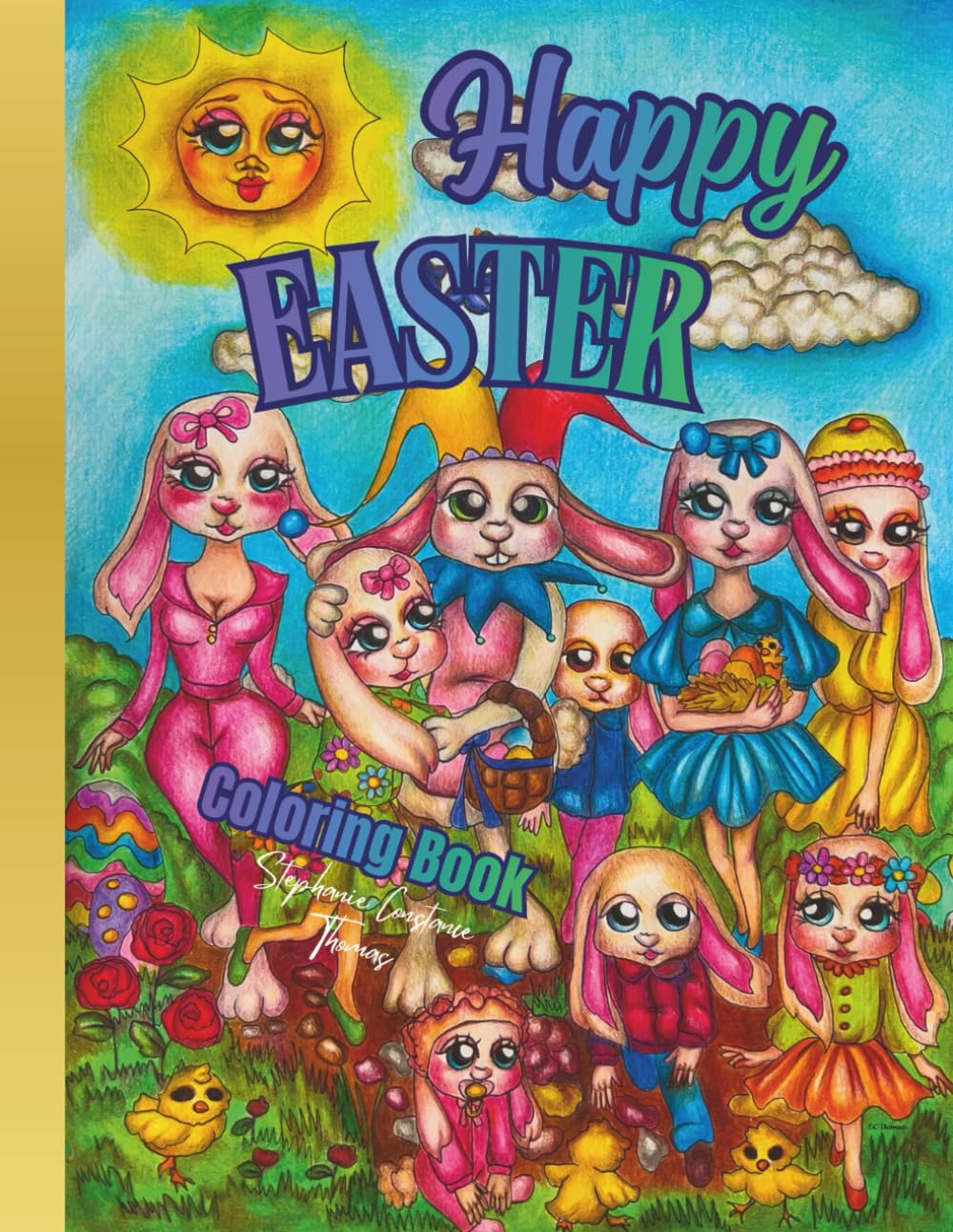 Happy Easter: Coloring Book